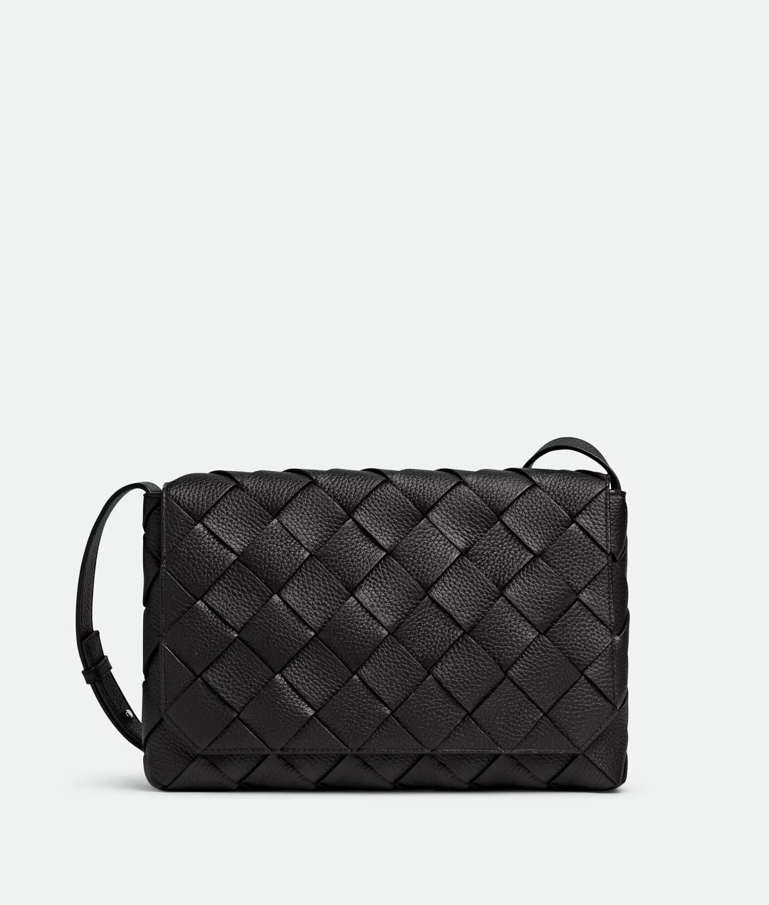 BOTTEGA VENETA 보테가베네타 디아고 인트레치아토 레더 크로스바디 백 스몰/라지 815796 블랙 32cm 1