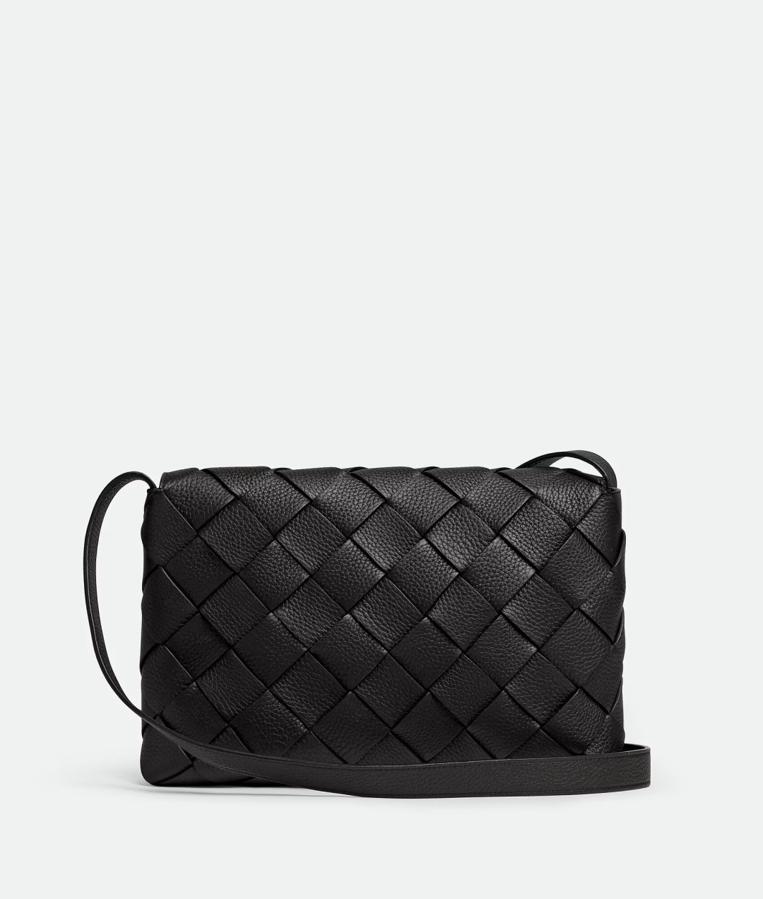 BOTTEGA VENETA 보테가베네타 디아고 인트레치아토 레더 크로스바디 백 스몰/라지 815796 블랙 32cm 5