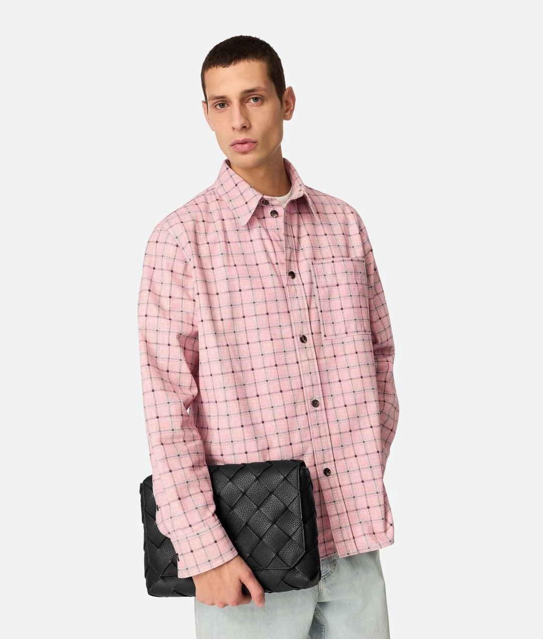 BOTTEGA VENETA 보테가베네타 디아고 인트레치아토 레더 크로스바디 백 스몰/라지 815796 블랙 32cm 6