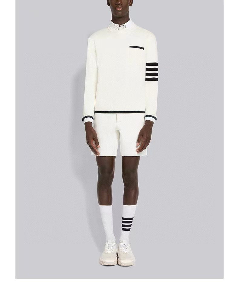 Thom Browne 톰브라운 TB23/FW 가슴 포켓 라운드넥 니트 스웨터 5