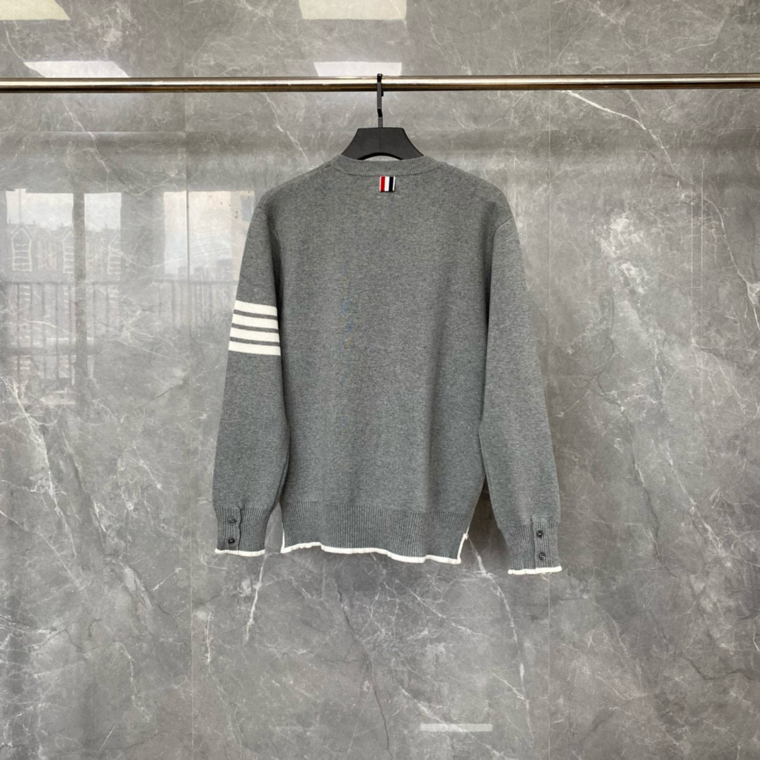 Thom Browne 톰브라운 TB23/FW 가슴 포켓 라운드넥 니트 스웨터 7