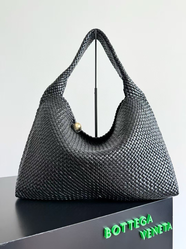  Bottega Veneta Tosca Hop Intrecciato 보테가 베네타 토스카 홉 인트레치아토 바치 위빙 호보백 블랙 54cm 1