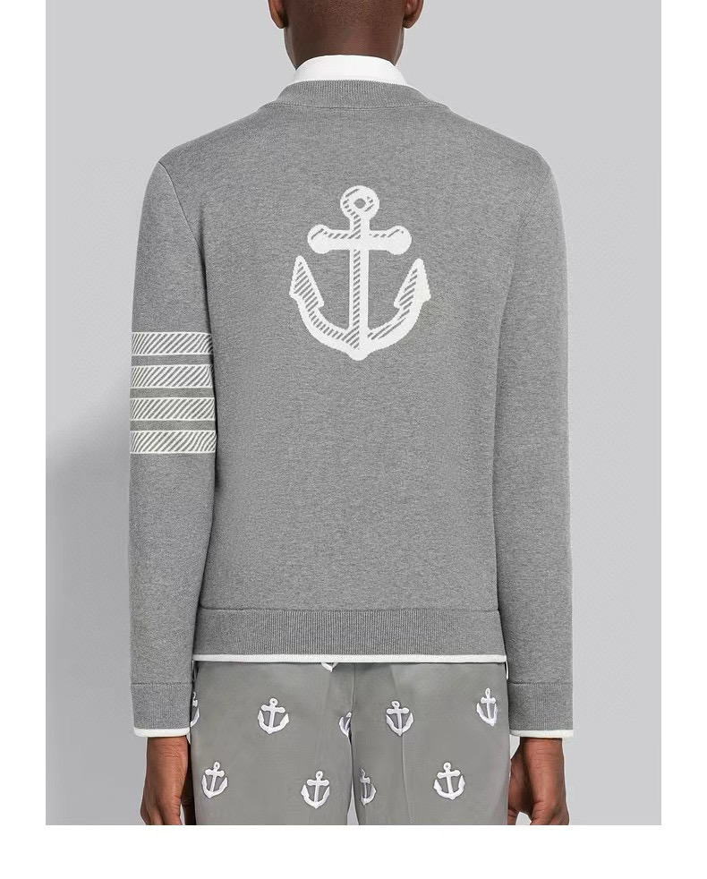 Thom Browne 톰브라운 TB23 FW 앵커 자수 니트 가디건 4