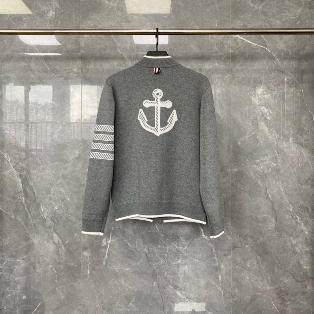 Thom Browne 톰브라운 TB23 FW 앵커 자수 니트 가디건 10