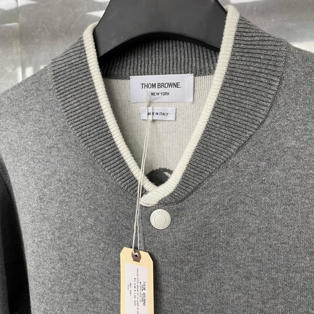 Thom Browne 톰브라운 TB23 FW 앵커 자수 니트 가디건 11
