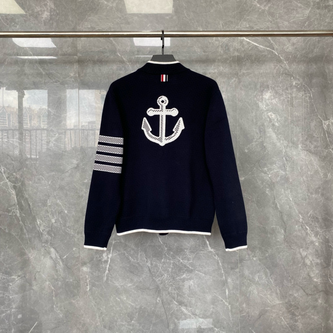 Thom Browne 톰브라운 TB23 FW 앵커 자수 니트 가디건 2