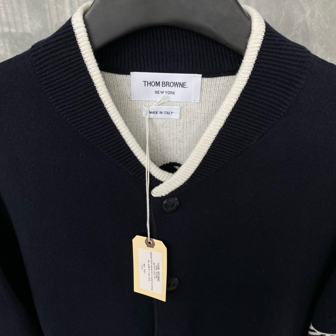 Thom Browne 톰브라운 TB23 FW 앵커 자수 니트 가디건 3