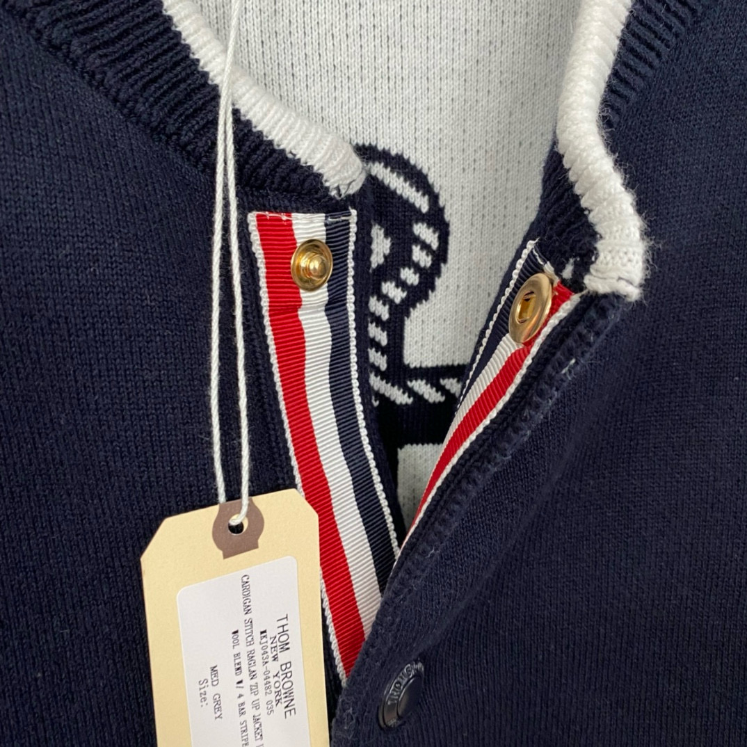 Thom Browne 톰브라운 TB23 FW 앵커 자수 니트 가디건 6
