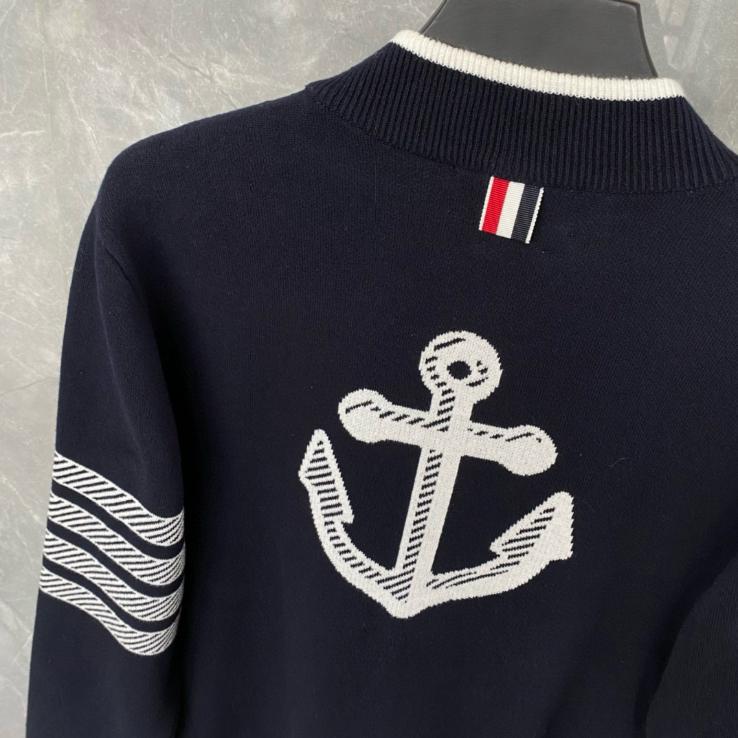 Thom Browne 톰브라운 TB23 FW 앵커 자수 니트 가디건 8