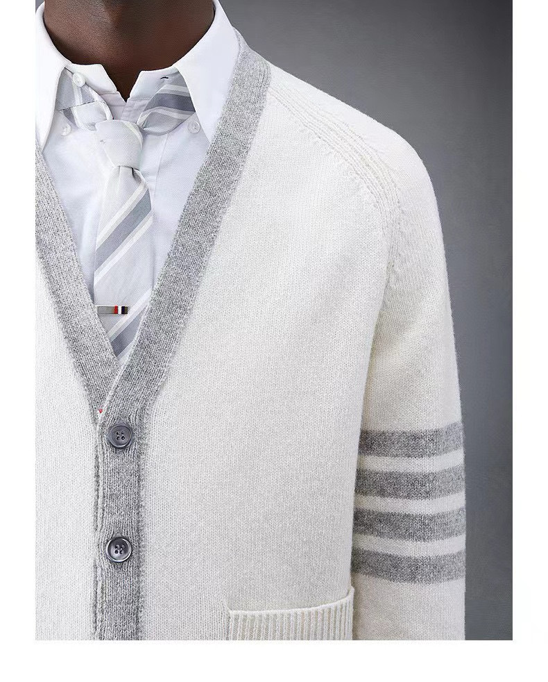 Thom Browne 톰브라운 컬러블록 울 가디건 6