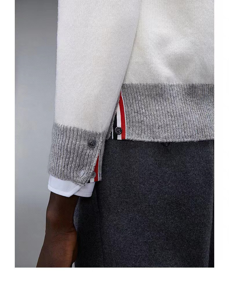 Thom Browne 톰브라운 컬러블록 울 가디건 7