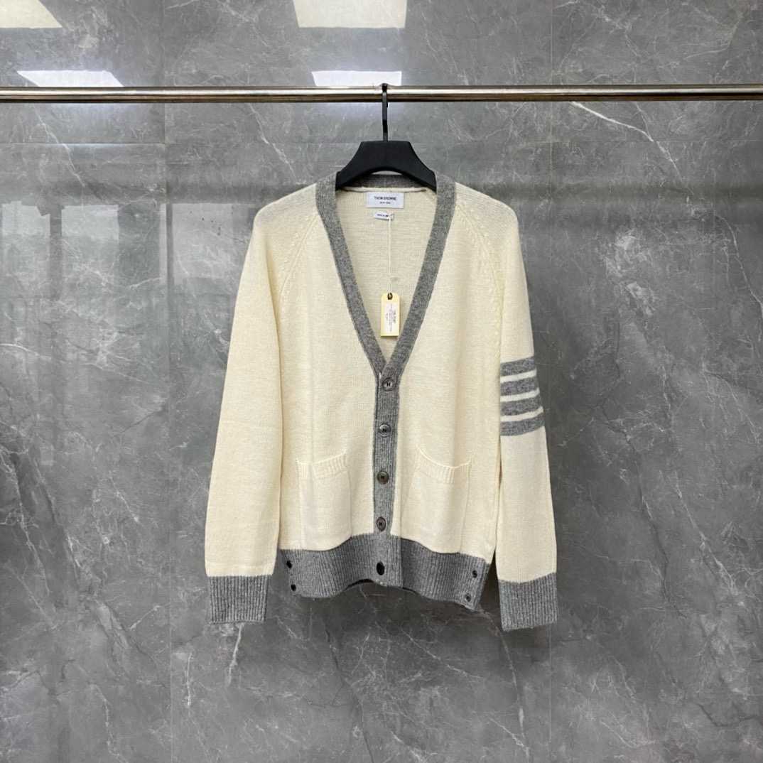 Thom Browne 톰브라운 컬러블록 울 가디건 8