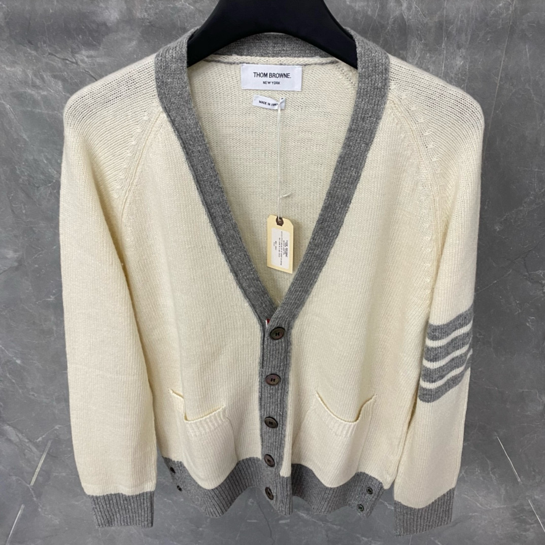 Thom Browne 톰브라운 컬러블록 울 가디건 10