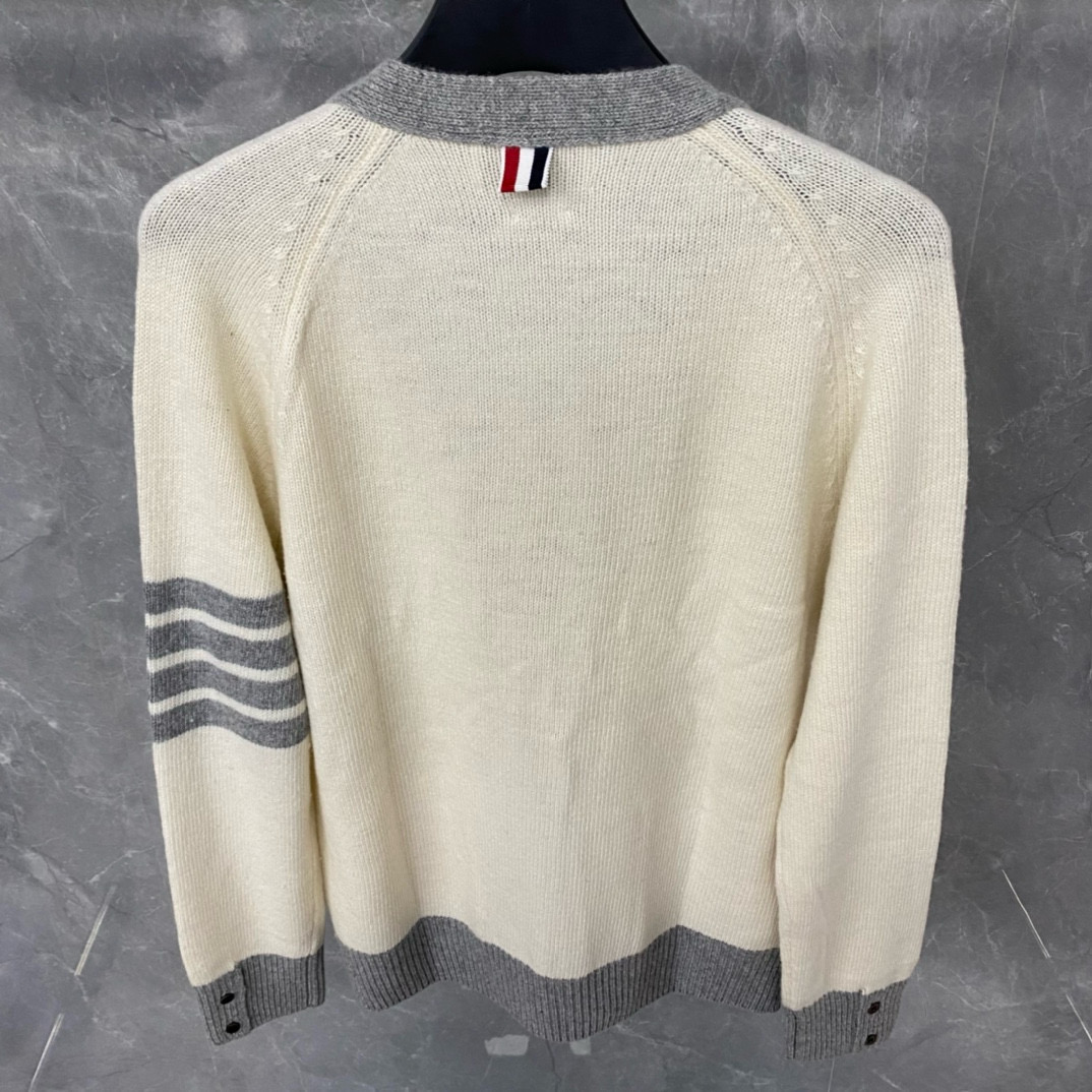 Thom Browne 톰브라운 컬러블록 울 가디건 11