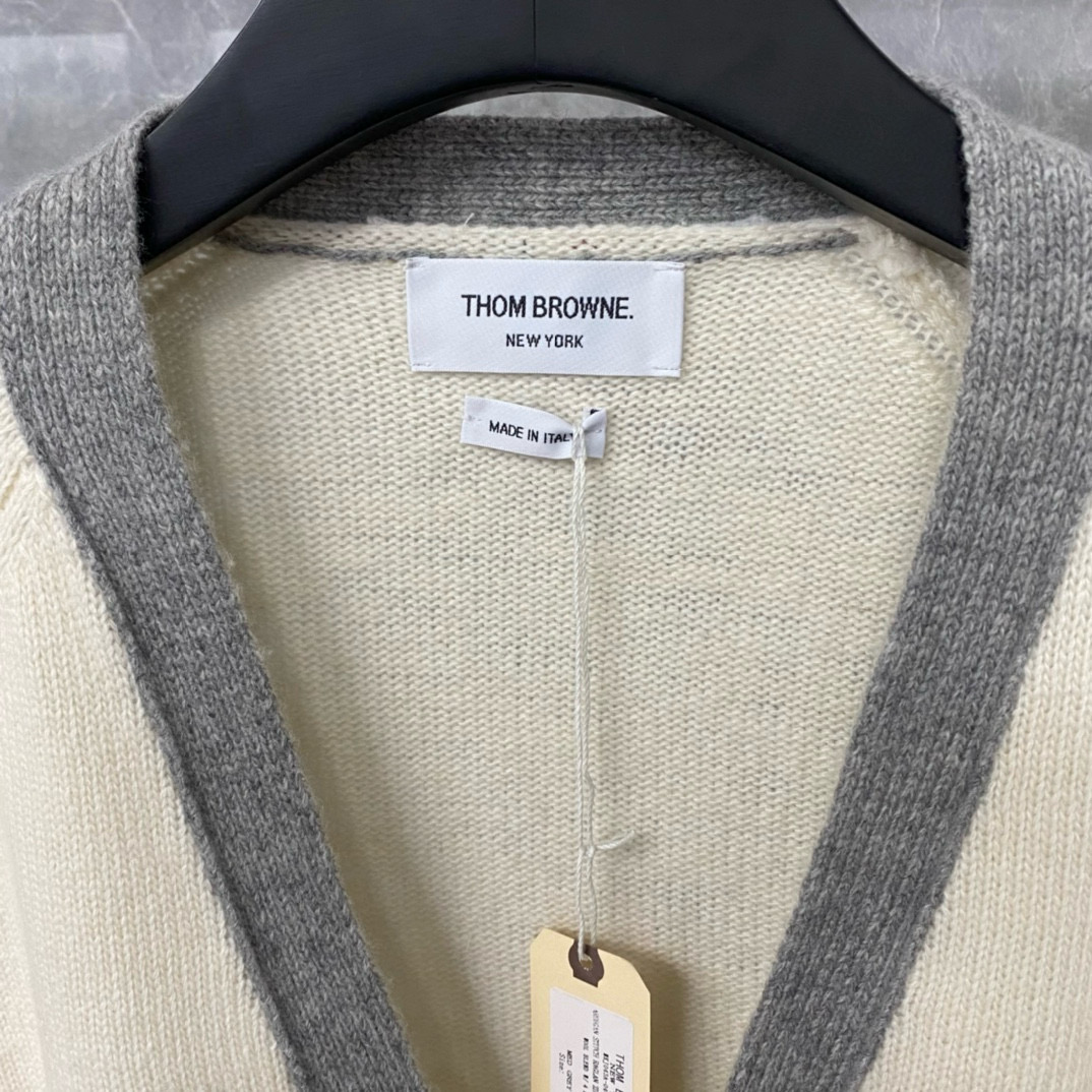 Thom Browne 톰브라운 컬러블록 울 가디건 12