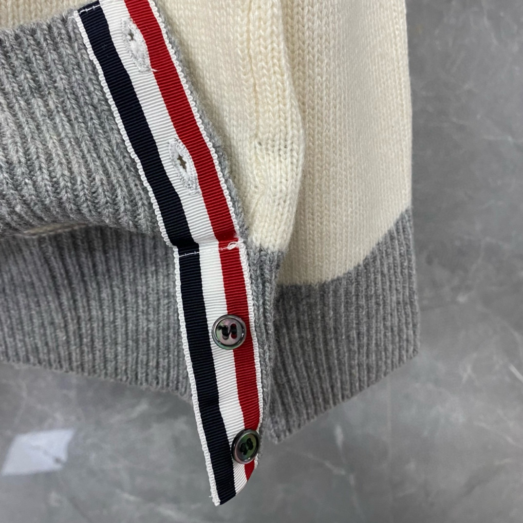 Thom Browne 톰브라운 컬러블록 울 가디건 15