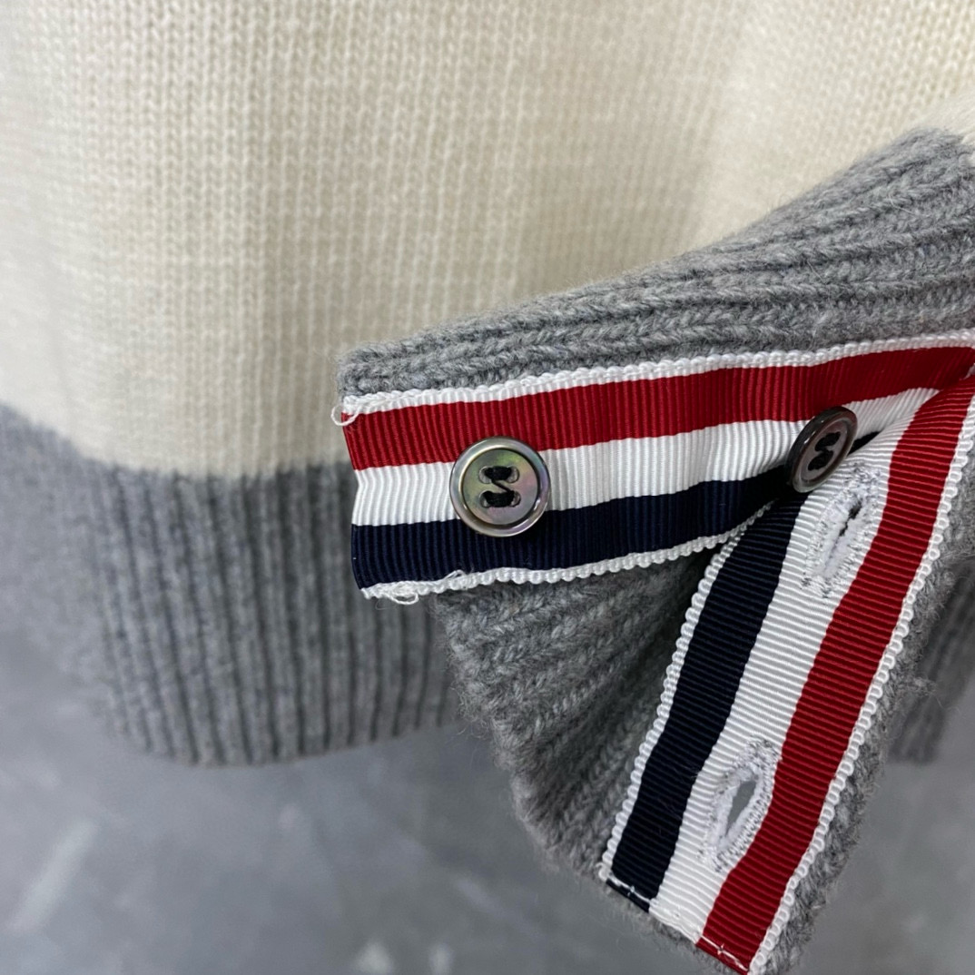 Thom Browne 톰브라운 컬러블록 울 가디건 16