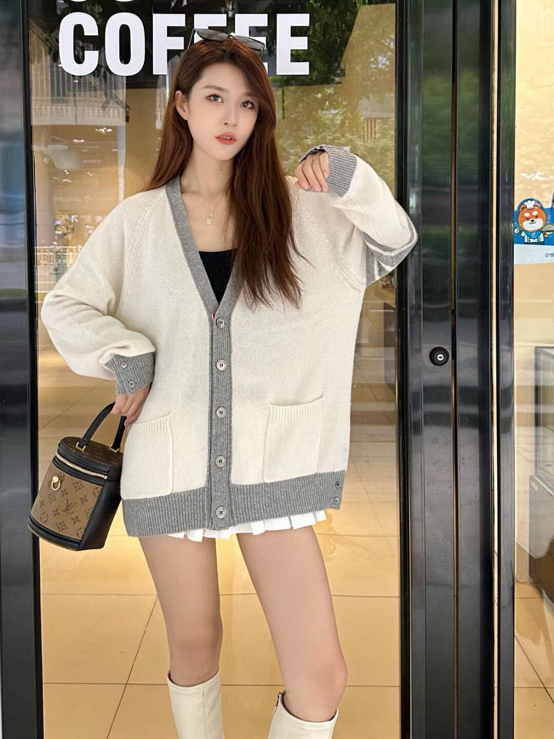 Thom Browne 톰브라운 컬러블록 울 가디건 17