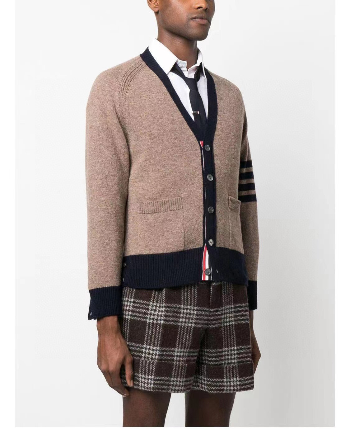 Thom Browne 톰브라운 컬러블록 울 가디건 2