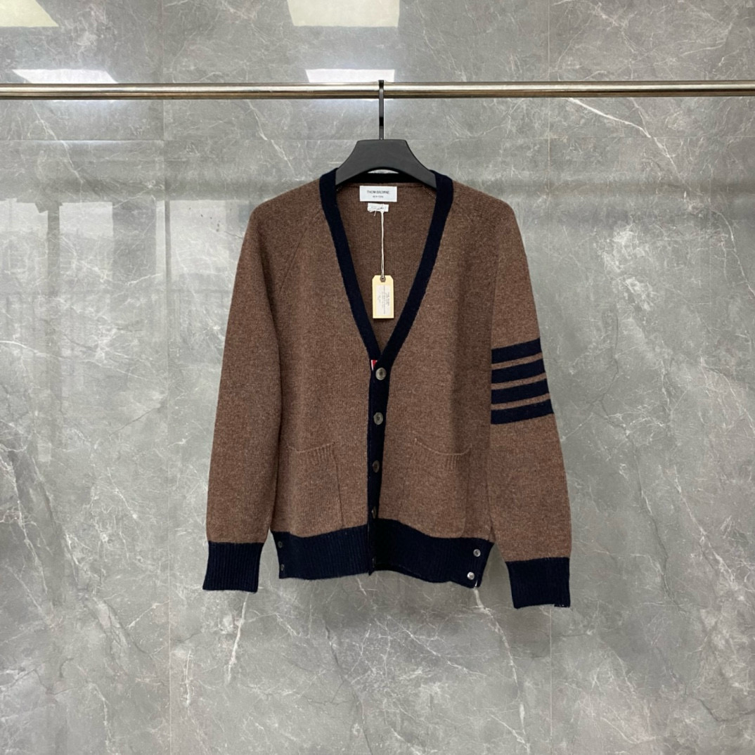 Thom Browne 톰브라운 컬러블록 울 가디건 5