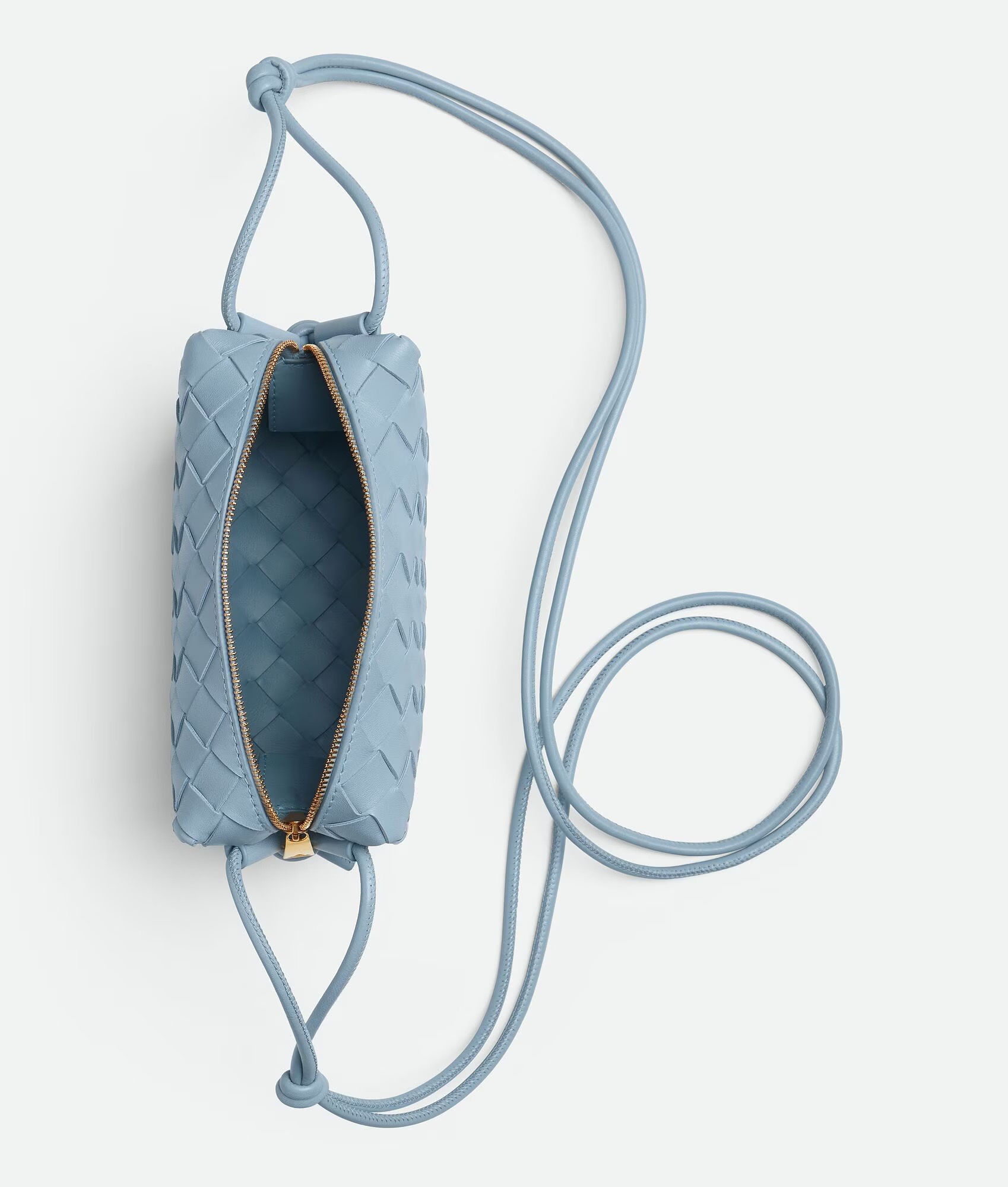 BOTTEGA VENETA 보테가베네타 인트레치아토 루프 카메라백 라이트블루 3