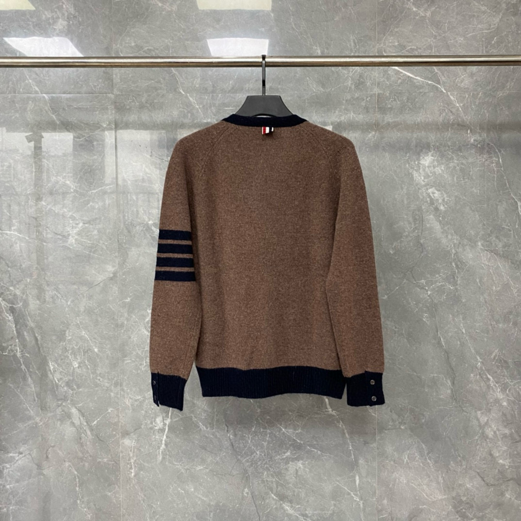Thom Browne 톰브라운 컬러블록 울 가디건 6