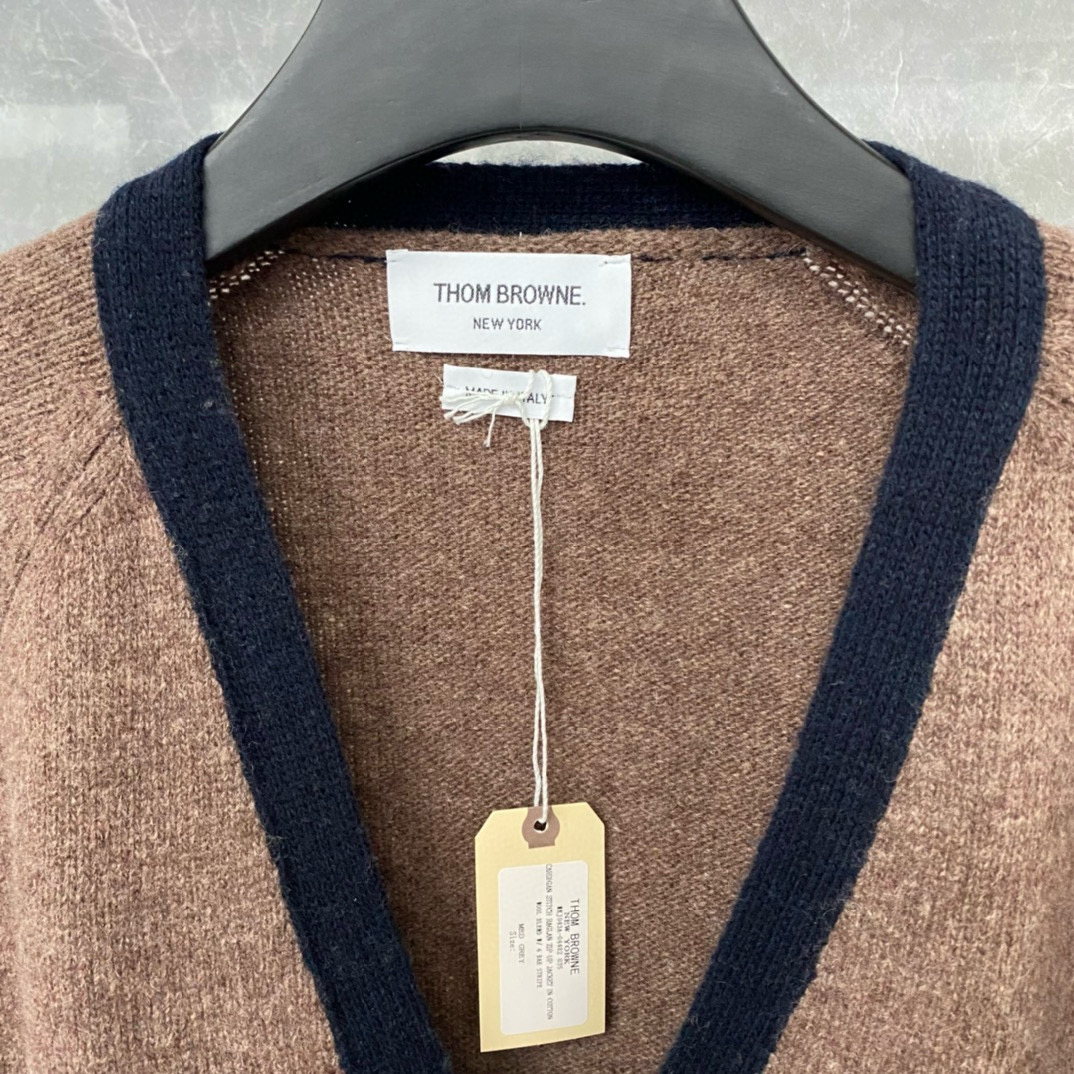 Thom Browne 톰브라운 컬러블록 울 가디건 8
