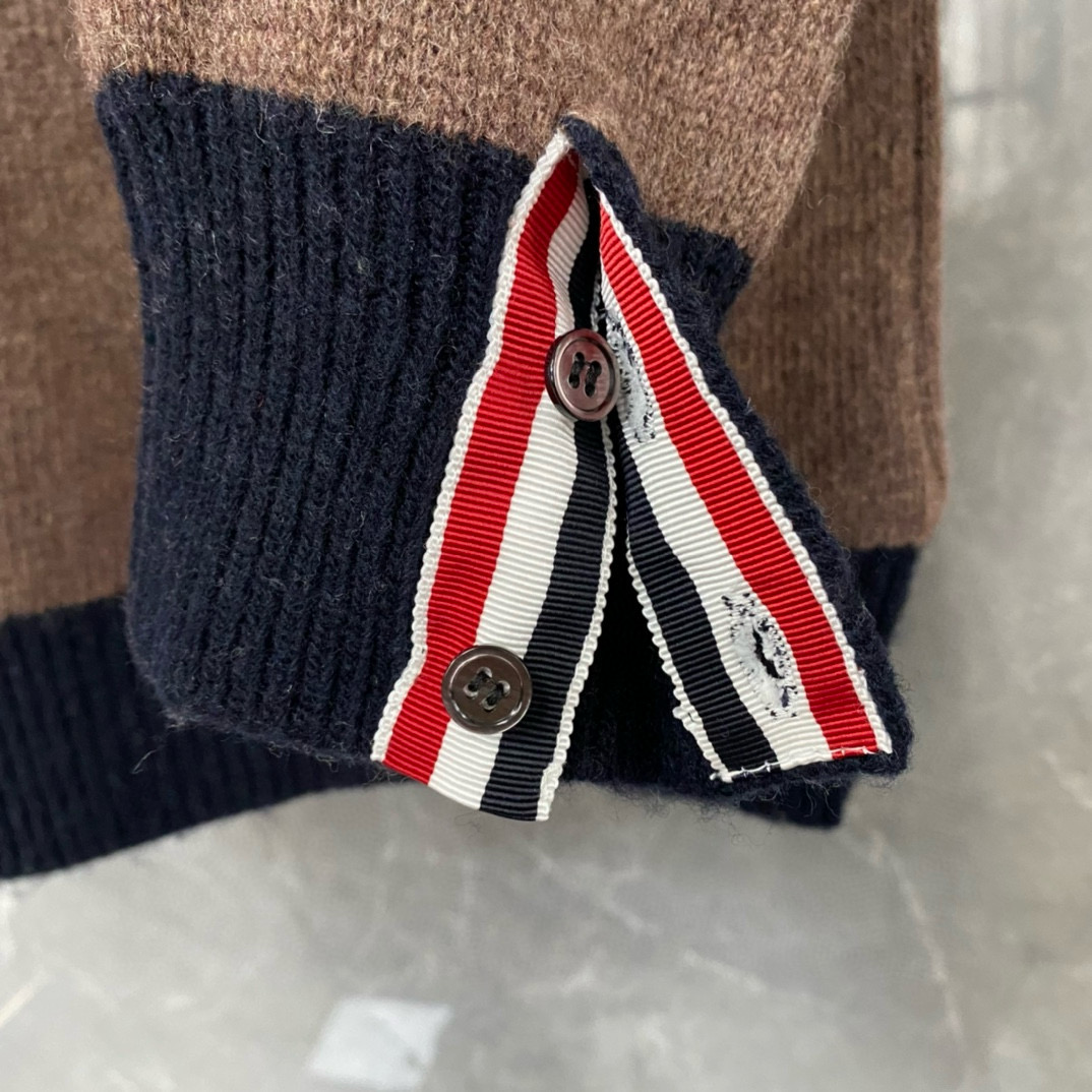Thom Browne 톰브라운 컬러블록 울 가디건 11