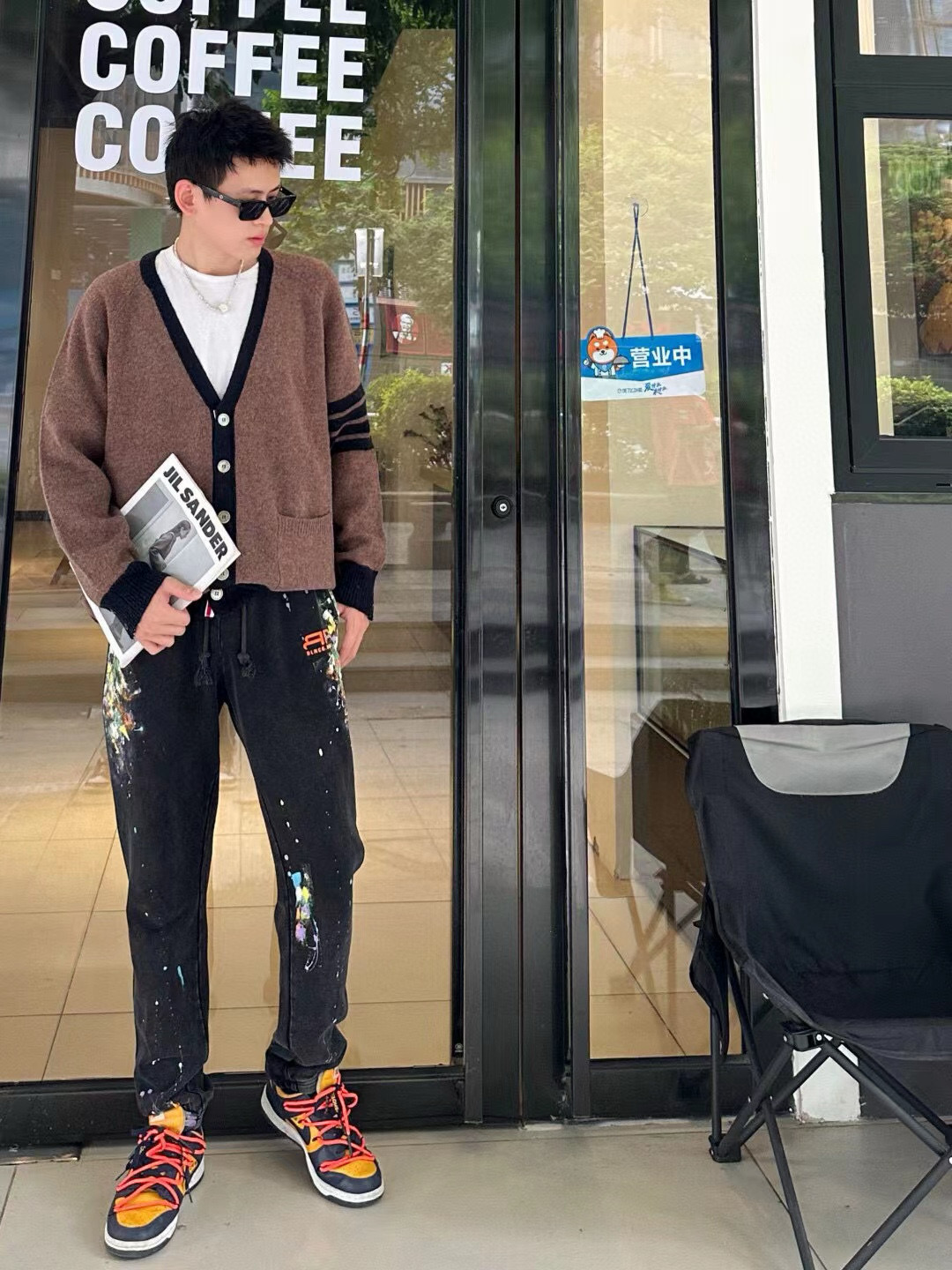 Thom Browne 톰브라운 컬러블록 울 가디건 16