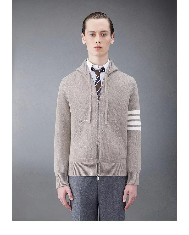 Thom Browne 톰브라운 세일보트 인타르시아 울 후드 집업 니트 2