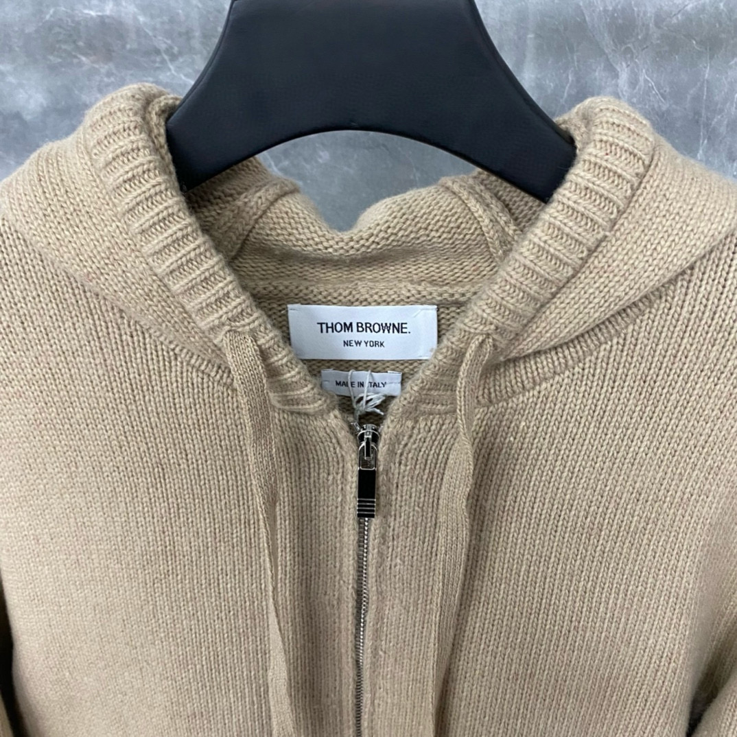 Thom Browne 톰브라운 세일보트 인타르시아 울 후드 집업 니트 11