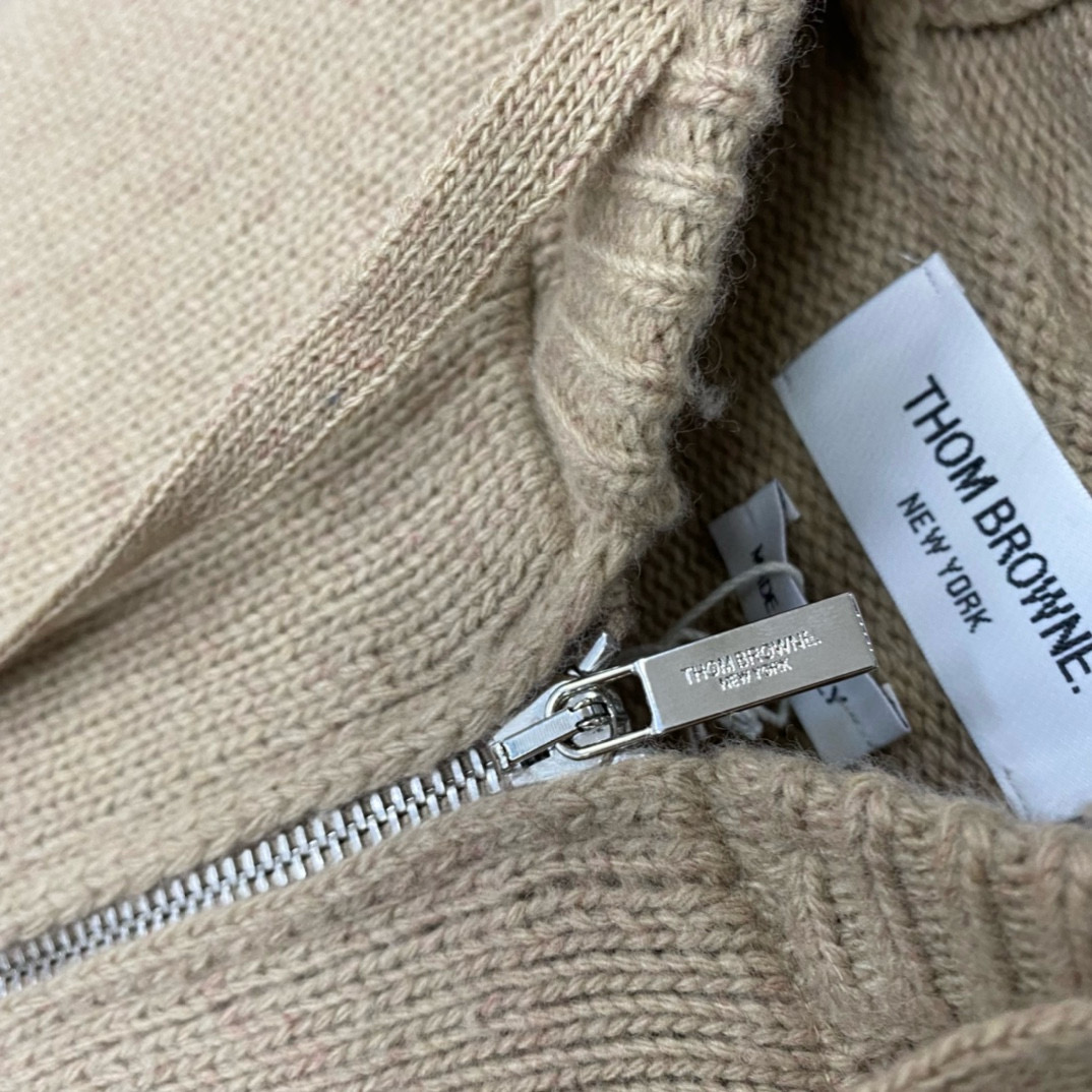 Thom Browne 톰브라운 세일보트 인타르시아 울 후드 집업 니트 12