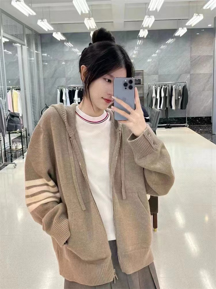 Thom Browne 톰브라운 세일보트 인타르시아 울 후드 집업 니트 18