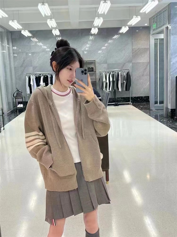 Thom Browne 톰브라운 세일보트 인타르시아 울 후드 집업 니트 19