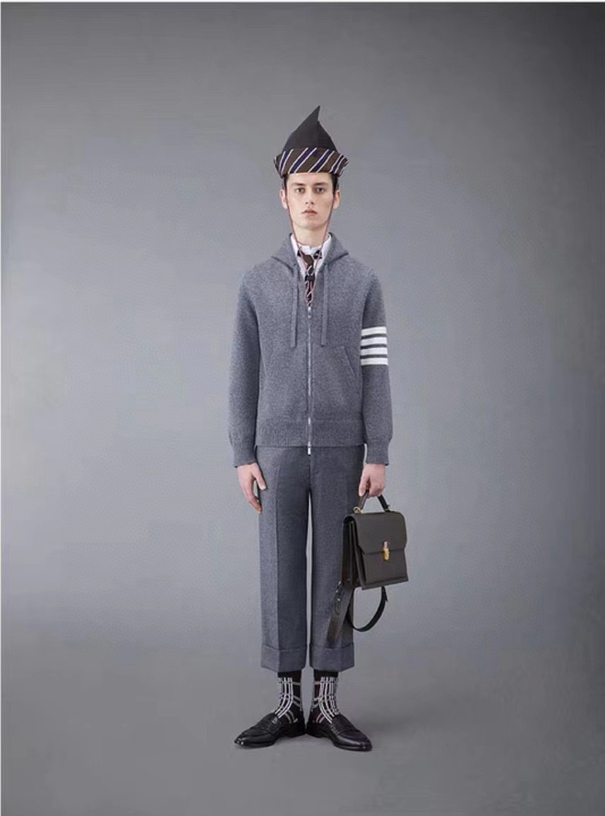 Thom Browne 톰브라운 세일보트 인타르시아 울 후드 집업 니트 3