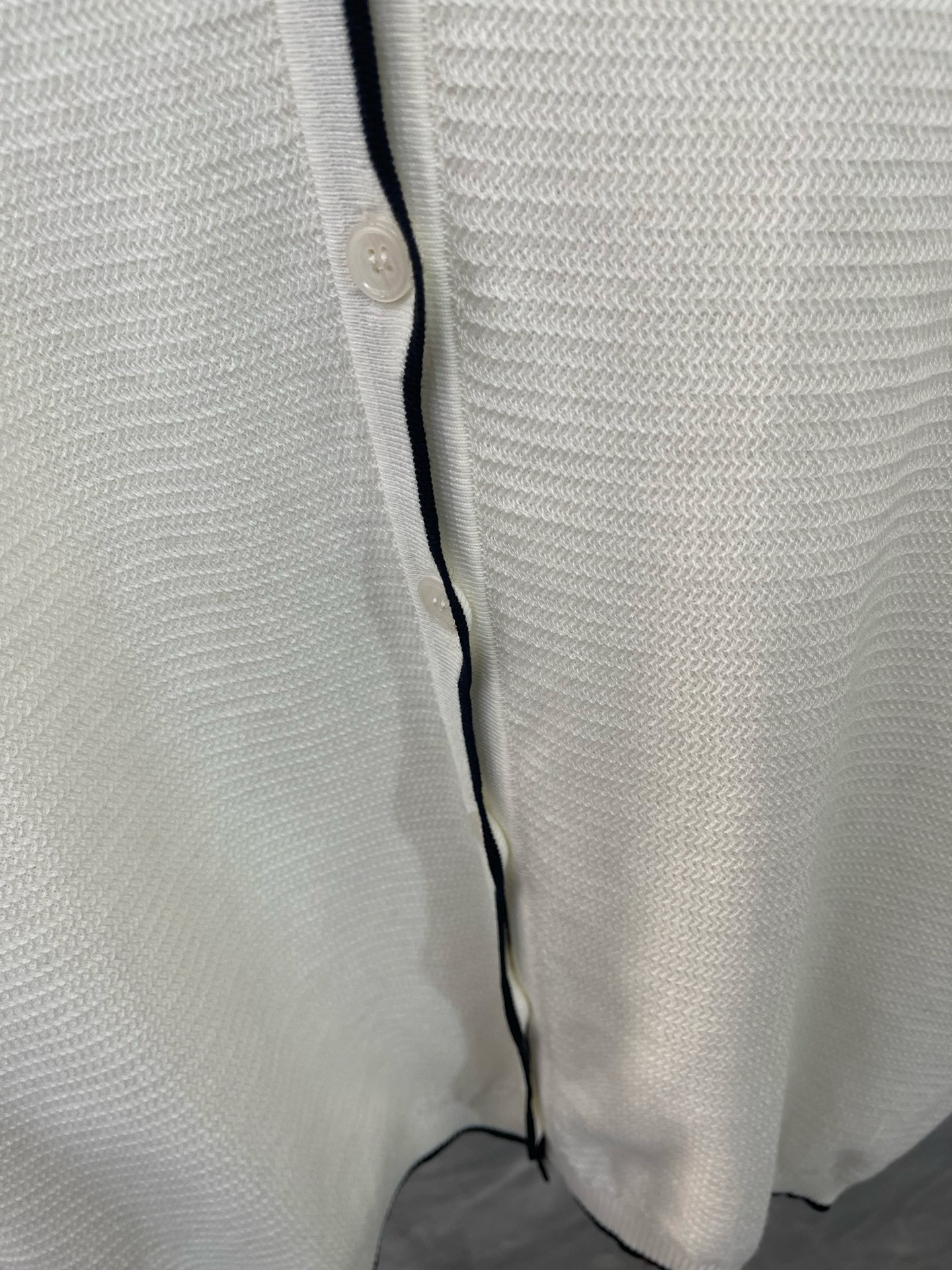 Thom Browne 톰브라운 클래식 배색 라운드넥 니트 가디건 4