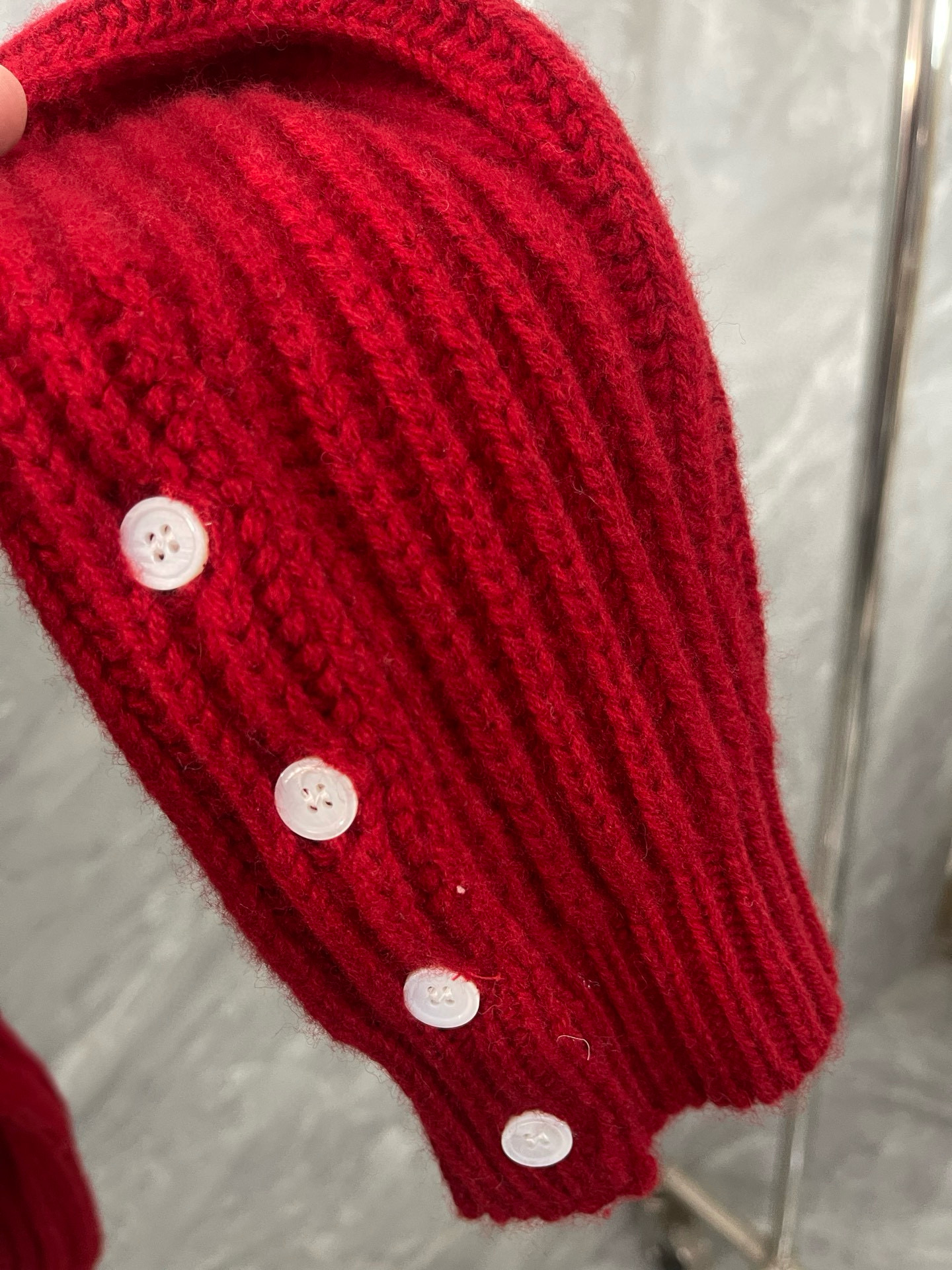 Thom Browne 톰브라운 크리스털 장식 울 니트 가디건 6