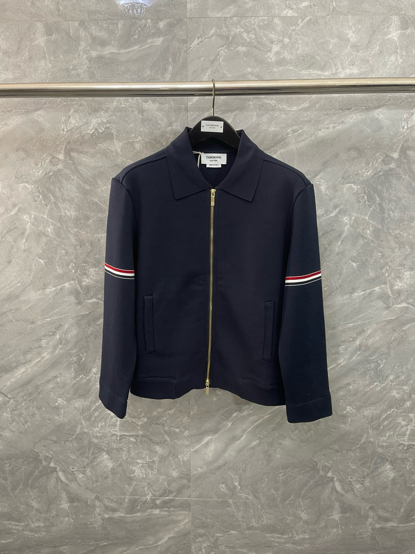 Thom Browne 톰브라운 삼선 스트라이프 집업 재킷 1