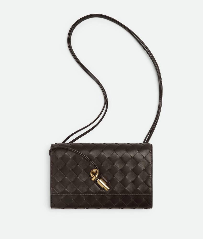 BOTTEGA VENETA 보테가베네타 안디아모 인트레치아토 레더 크로스바디 백 5