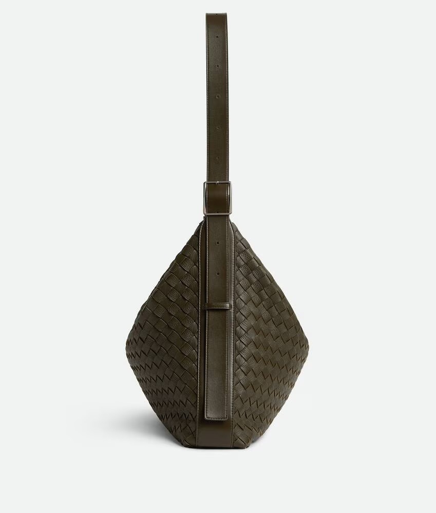 BOTTEGA VENETA 보테가베네타 트래블러 인트레치아토 디어 레더 숄더백 3