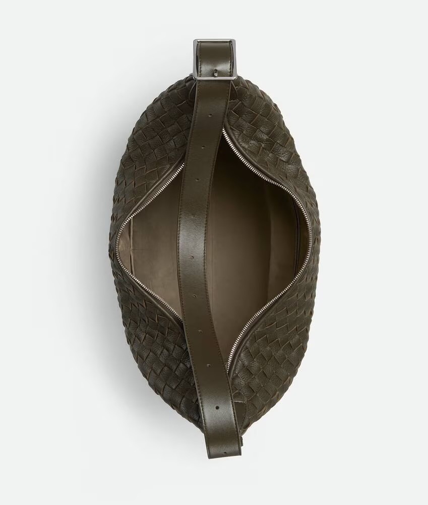 BOTTEGA VENETA 보테가베네타 트래블러 인트레치아토 디어 레더 숄더백 5