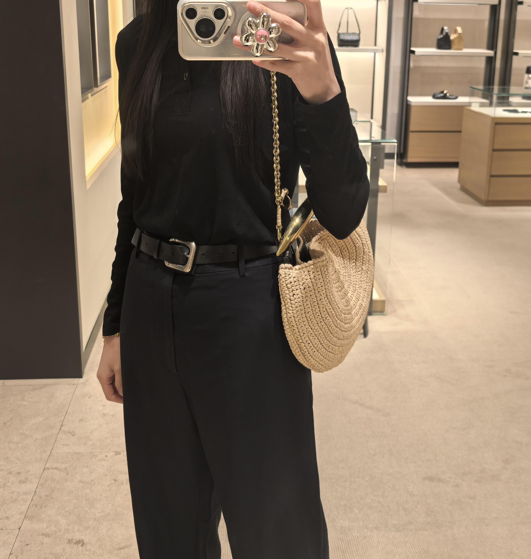 BOTTEGA VENETA 보테가베네타 사디 라피아 호보 백 2