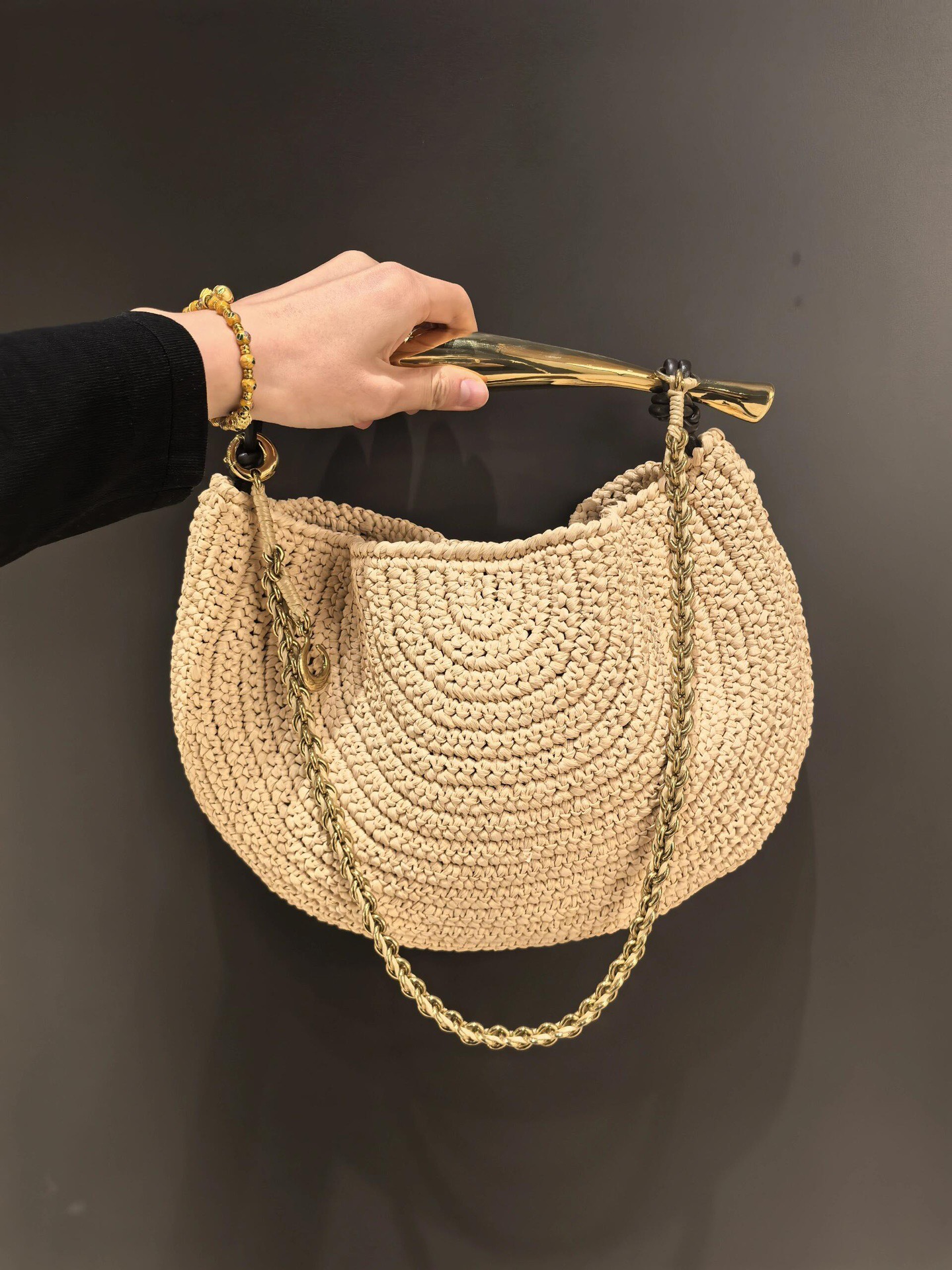 BOTTEGA VENETA 보테가베네타 사디 라피아 호보 백 4