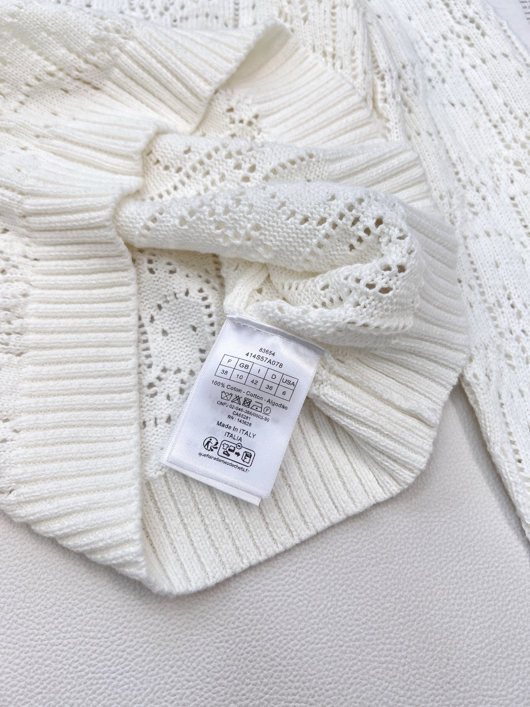 Christian Dior 디올 로고 펀칭 니트 긴팔 스웨터 9