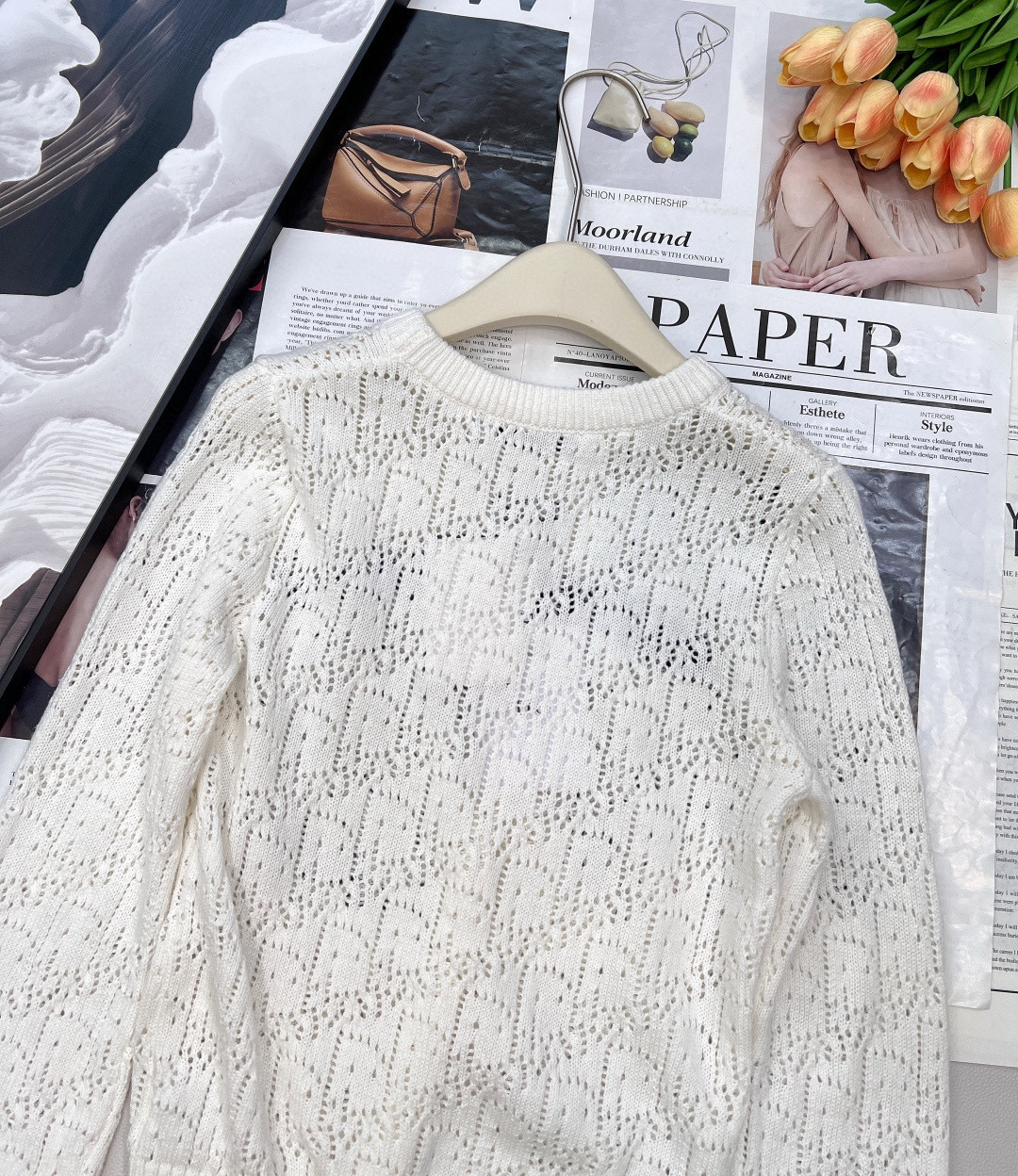 Christian Dior 디올 로고 펀칭 니트 긴팔 스웨터 10