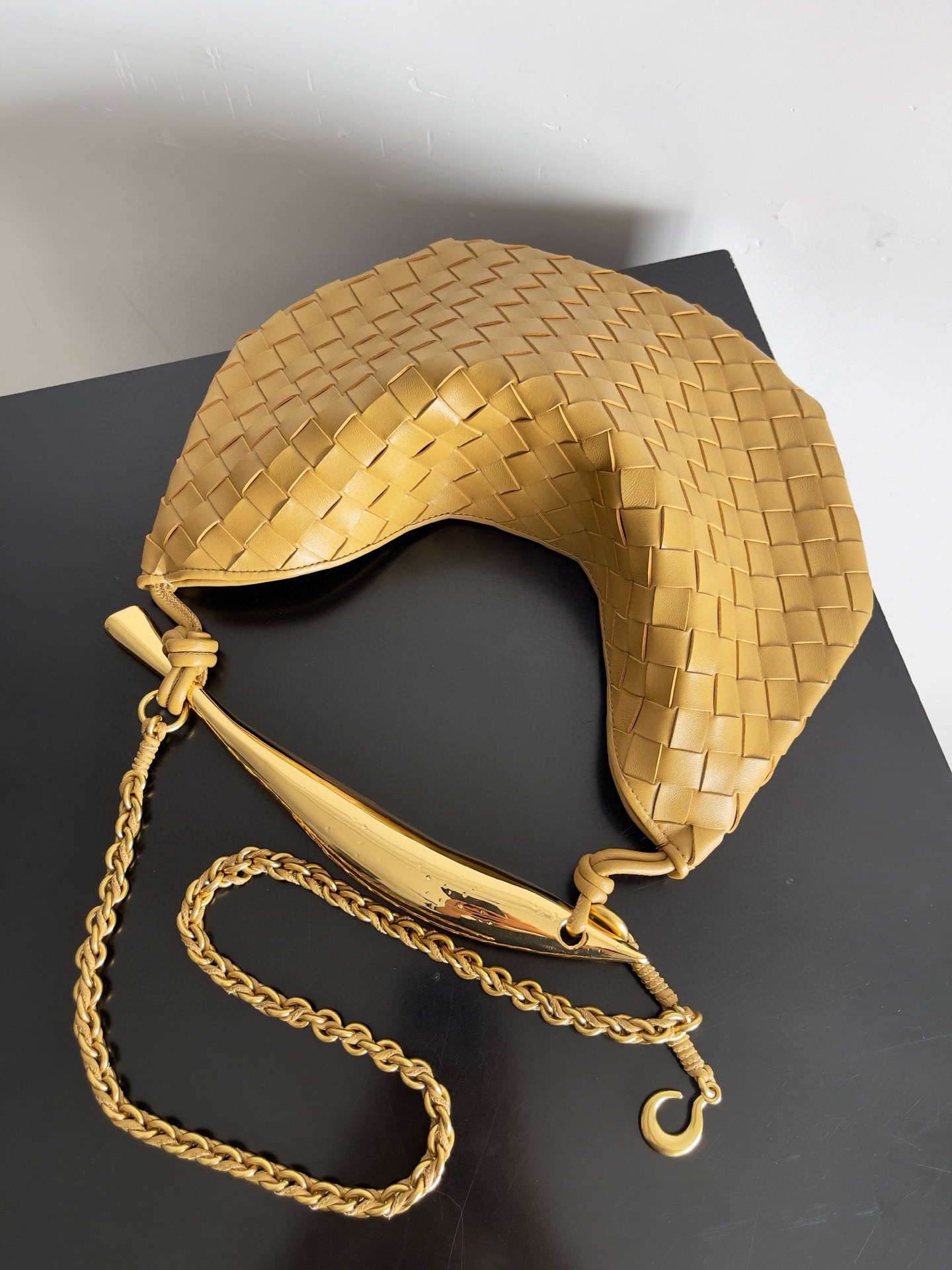 BOTTEGA VENETA 보테가베네타 사딘 인트레치아토 위빙 숄더백 7