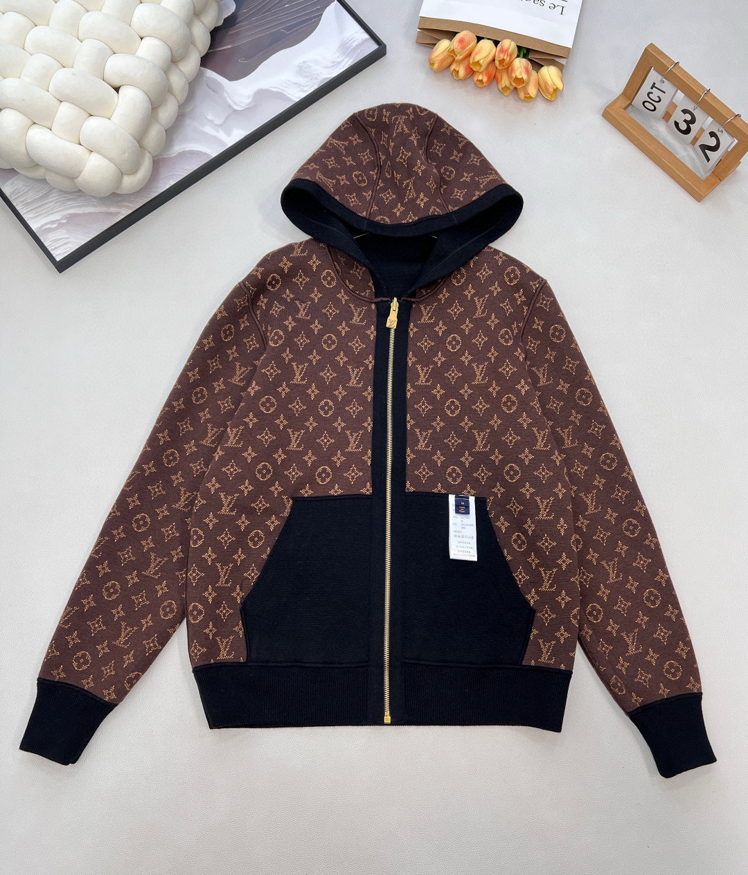 Louis Vuitton 루이비통 모노그램 양면 후드 집업 니트 가디건 2