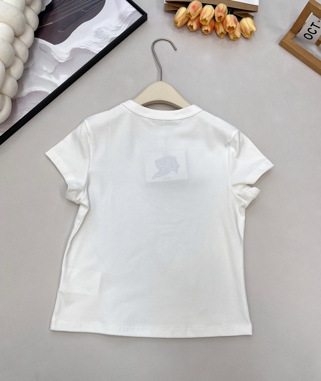 Alexander Wang 스톤 로고 크롭 반팔 티셔츠 11