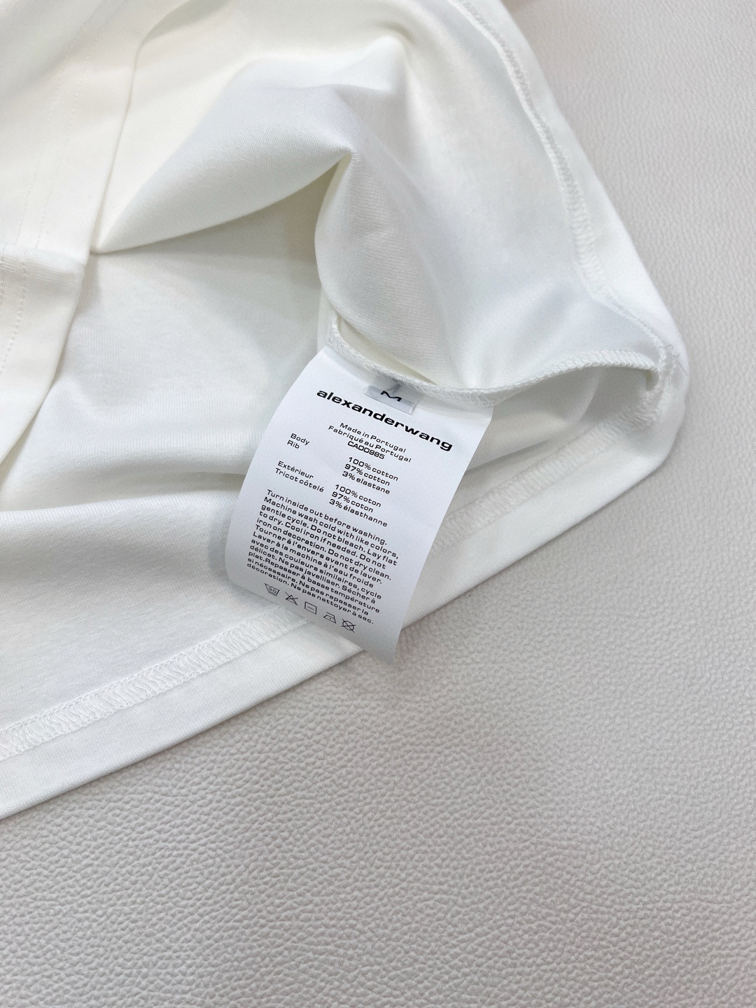 Alexander Wang 스톤 로고 크롭 반팔 티셔츠 18
