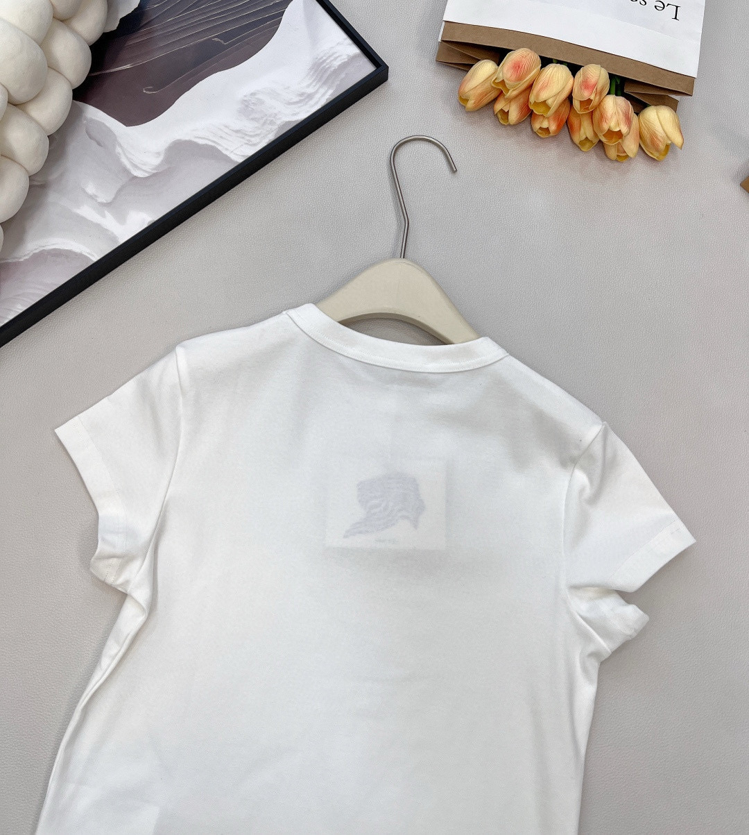 Alexander Wang 스톤 로고 크롭 반팔 티셔츠 19